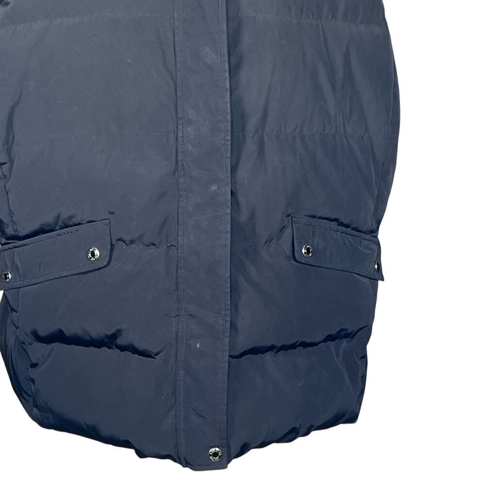 Talbots Women’s Black Down-Filled Puffer Vest w/Removable Hood Size 2X EUC - Picture 3 of 12